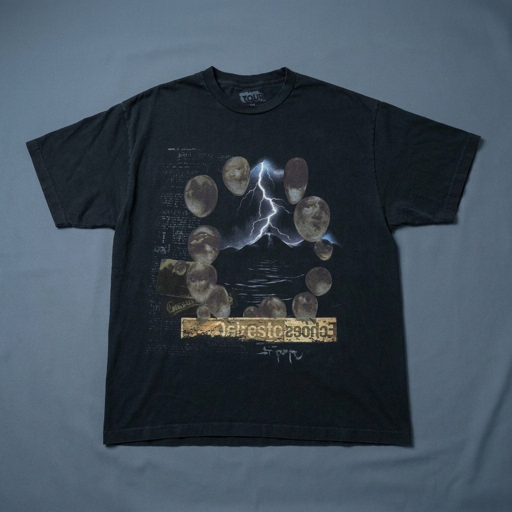 Travis Scott Utopia Circus Maximus Tour 2023 T-Shirt Echoes of Delresto Black XL